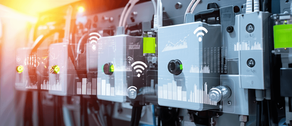 IoT sensors connected to smart devices