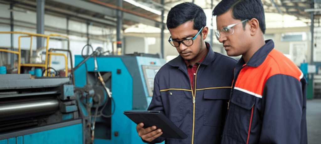 Julley team working alongside MSME staff